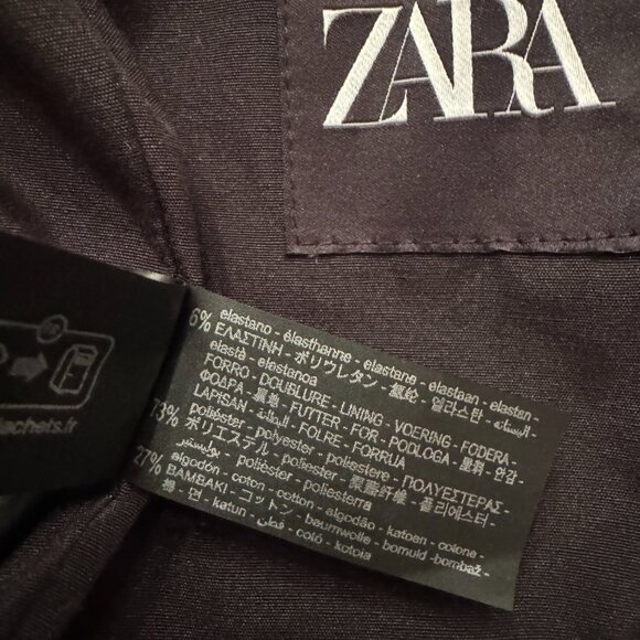 ZARA - BOXY FIT OVERSHIRT - SZ MEDIUM - Picture 6 of 6
